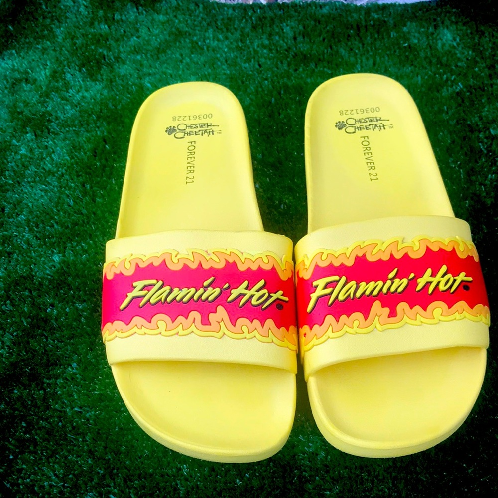 Limited Edition Flaming Hot Cheetos Slides
